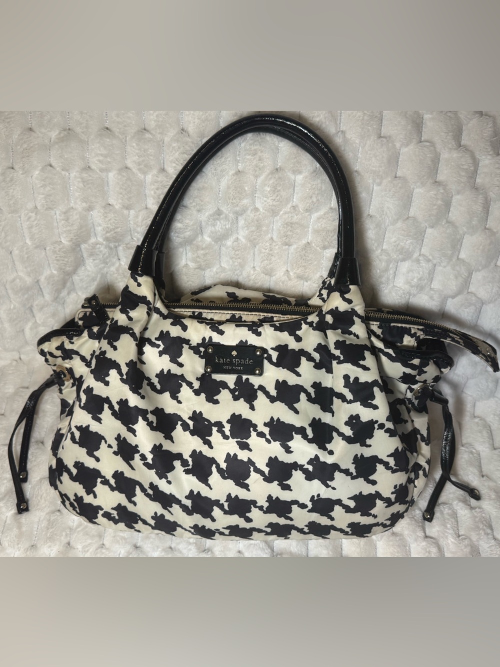 Kate Spade Houndstooth Tote Hobo